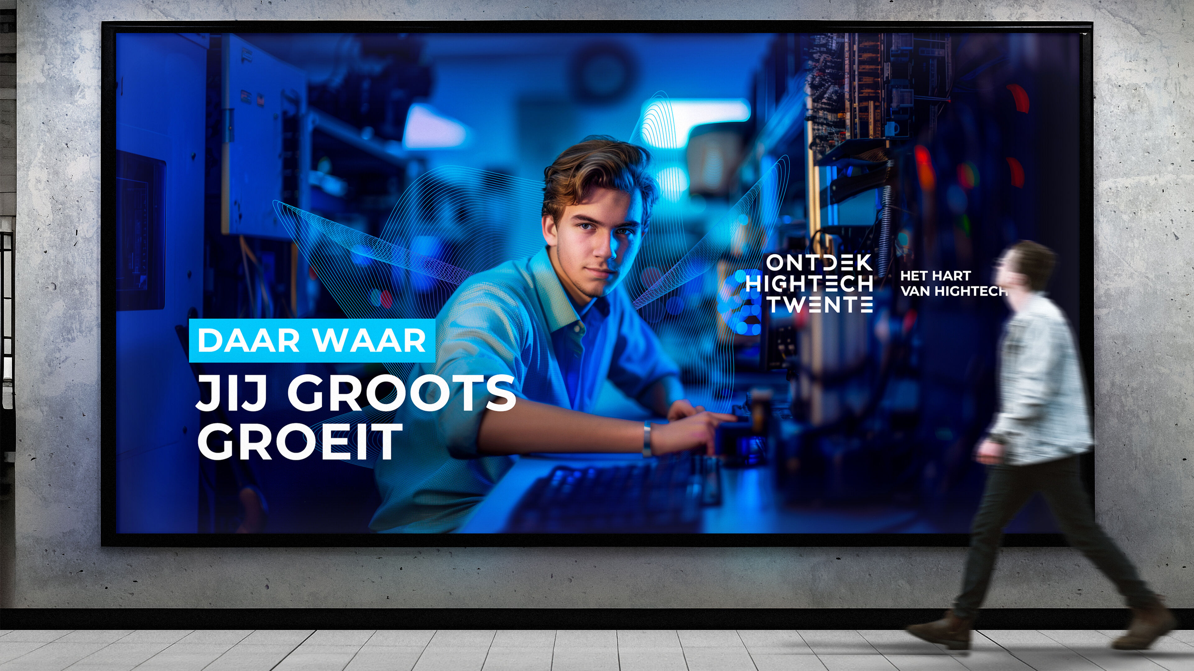 Billboard Mockup Ontdek high tech