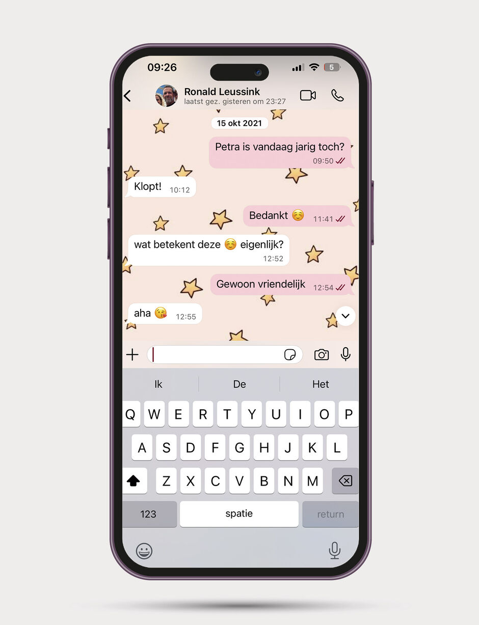 Appgesprek over emojis